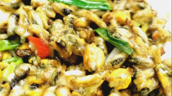 快手菜——芥末薄壳米的做法