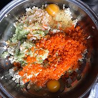 豆腐胡萝卜白菜丸子的做法图解2