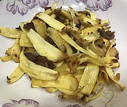 菠萝蜜炒肉丝的做法