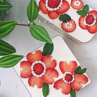 草莓奶油盒子蛋糕，简单易上手。的做法图解15