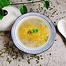绿豆菊花粥
