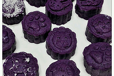 椰香紫薯糕