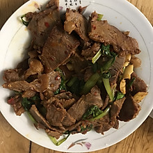 青菜烧牛肉