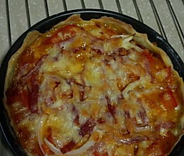茄汁培根披萨的做法