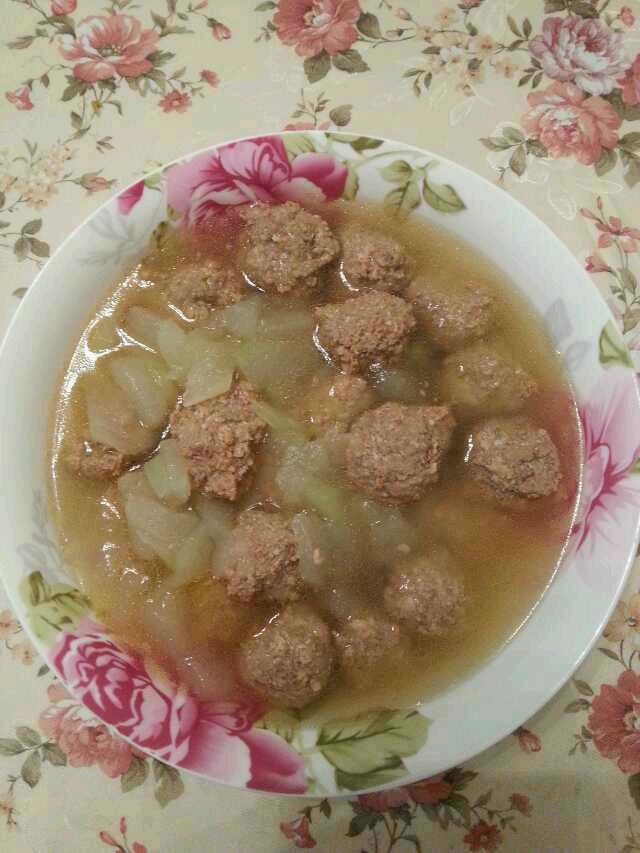 冬瓜羊肉丸子汤的做法