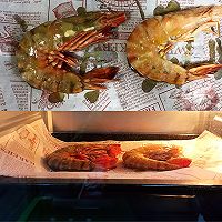 红酱海鲜意大利面配烤大虾的做法图解2
