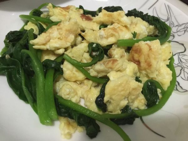 木耳菜香炒鸡蛋