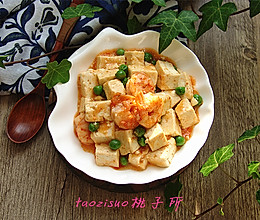 虾仁烩豆腐的做法