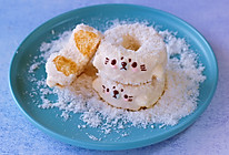 海豹甜甜圈（无水海绵蛋糕胚，巧克力淋面）的做法