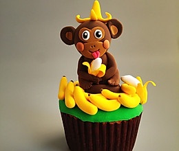 猴赛雷吃香蕉翻糖蛋糕的做法