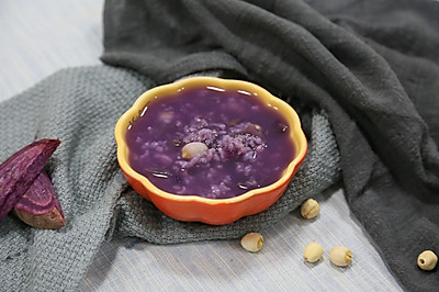 紫薯芡实糖水图片