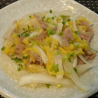 黄芽菜炒肉丝