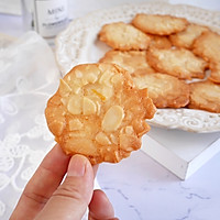 无需打发❗️酥香嘎嘣脆 最简单的饼干❗️杏仁瓦片薄脆的做法图解10