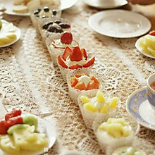 #下午茶 杯子蛋糕·彩虹的颜色#水果cupcake