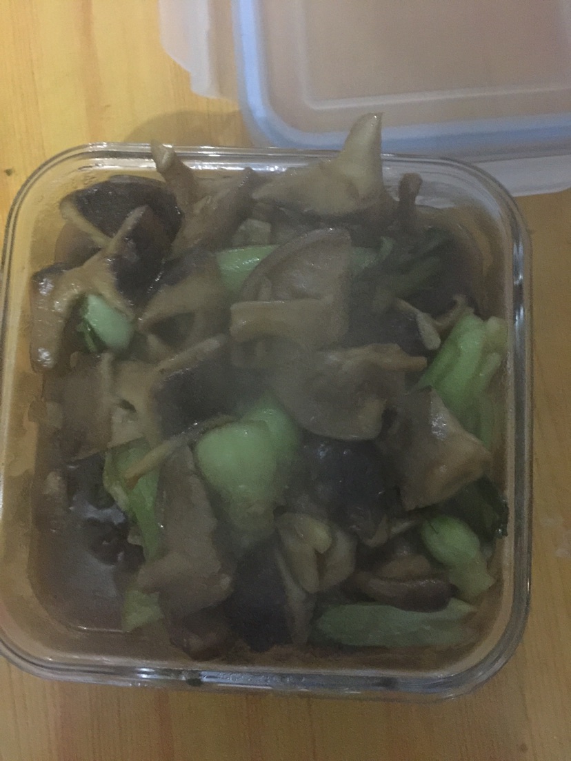 家常香菇油菜的做法图解9