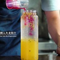#夏日冰品不能少#火龙百香气泡茶的配方教程分享的做法图解8