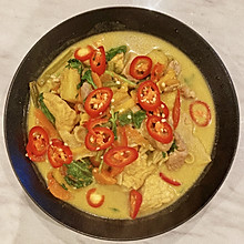 泰式绿咖喱鸡green curry chicken