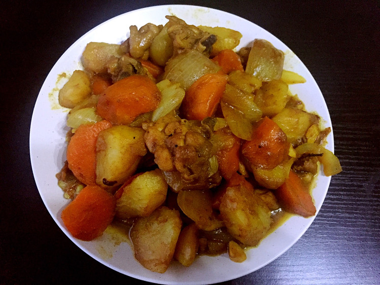 咖喱土豆鸡块的做法
