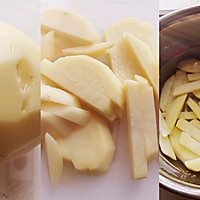 豆角土豆焖玉米面饼子的做法图解3