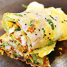 减脂鸡胸肉煎饼果子，懒人必学