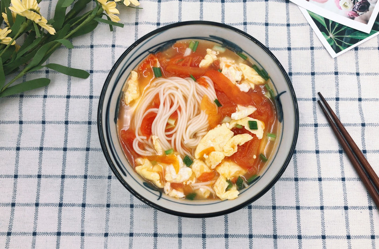 快手版美味汤面-番茄鸡蛋面的做法