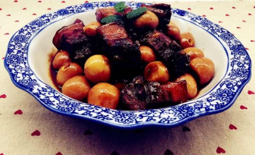 鹌鹑蛋红烧肉#金龙鱼外婆香小榨菜籽油#的做法图解10