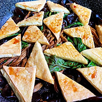 九层塔砂锅焖豆干的做法图解2