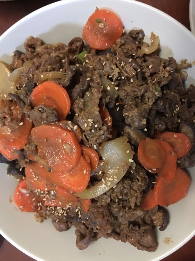 韩式炒牛肉（吉野家肥牛饭的味道）