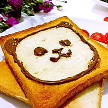 小熊卡通吐司面包之营养早餐的搭配#蔚爱边吃边旅行#