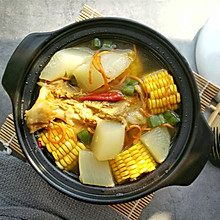 玉米萝卜扇骨汤
