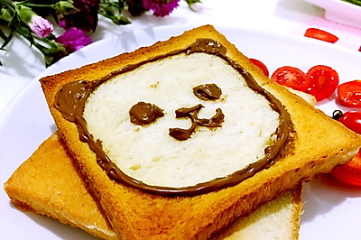 小熊卡通吐司面包之营养早餐的搭配