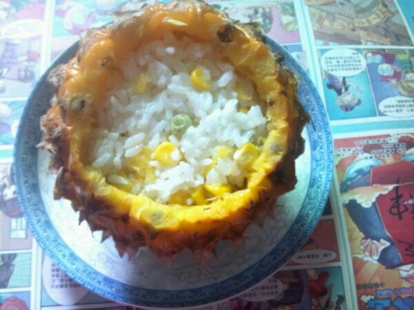甜玉米粒菠萝饭