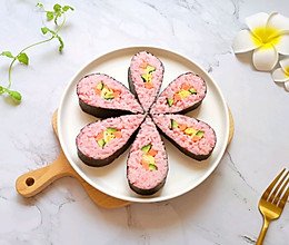 #营养小食光#花朵寿司的做法