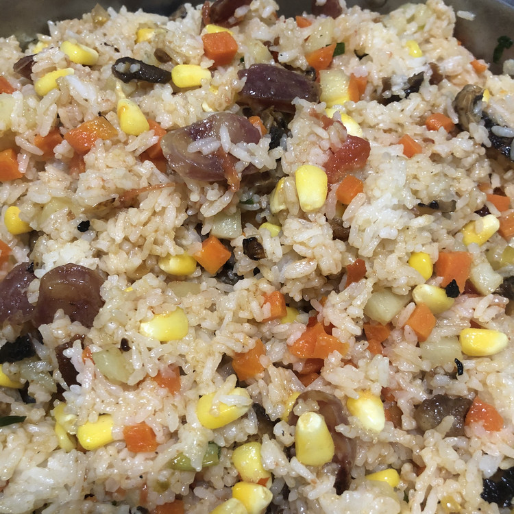 4彩米饭的做法