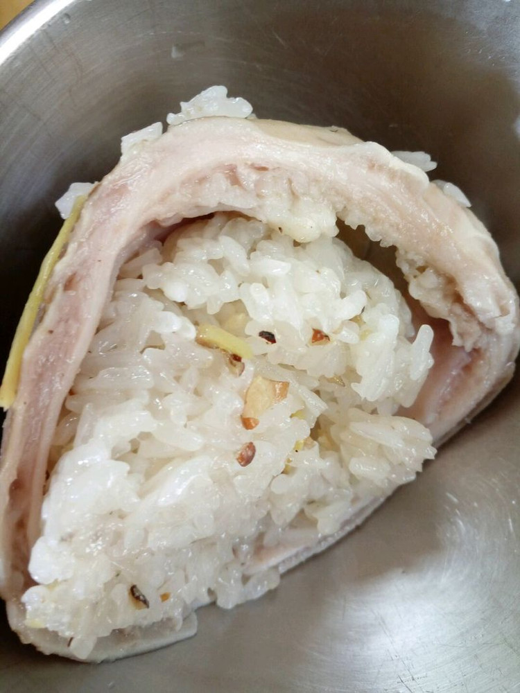 猪肚糯米（月子餐）的做法