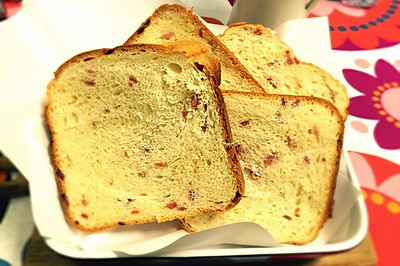 #东菱魔力果趣面包机之火腿奶香松软面包