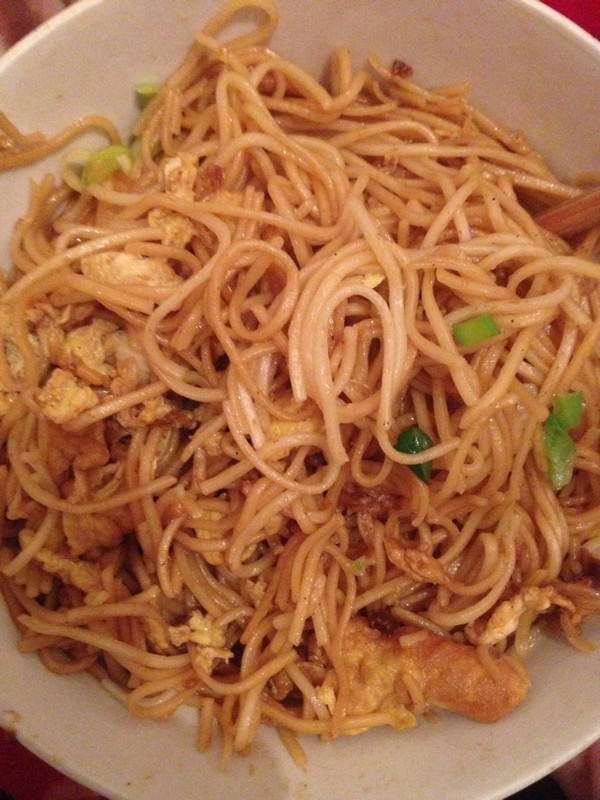 鸡蛋炒龙须面挂面