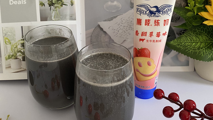 炼乳黑芝麻银耳露