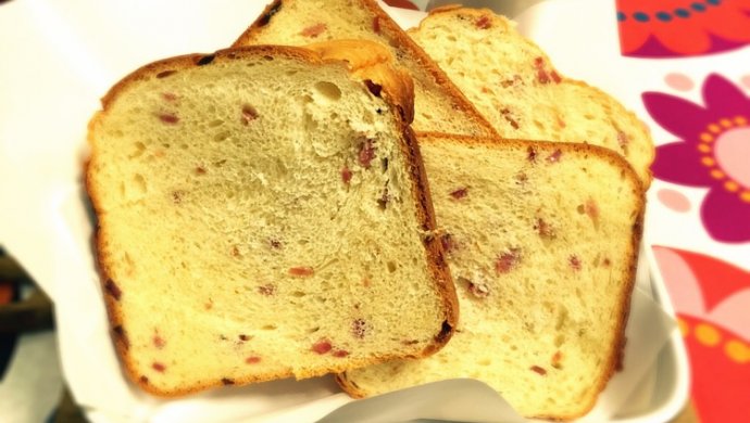 #东菱魔力果趣面包机之火腿奶香松软面包
