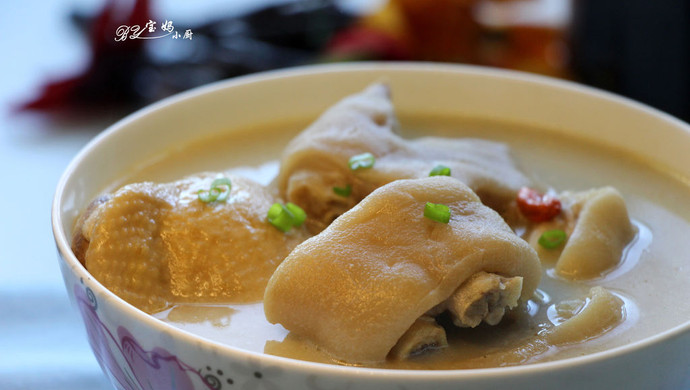 【再见渣难-九阳破壁豆浆机】豆浆蹄煲鸡