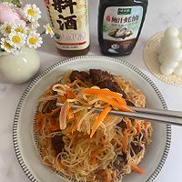 #黄河路美食#红烧羊肉炒米线的做法图解15