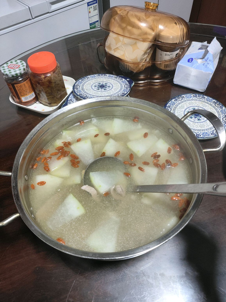 三滚冬瓜猪杂汤的做法