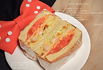 营养早餐西红柿三明治的做法
