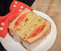 营养早餐西红柿三明治的做法