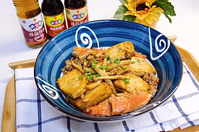蟹味菇煲豆腐