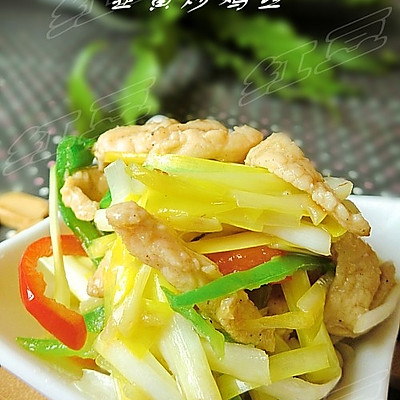 美味下饭菜---韭黄炒鸡丝