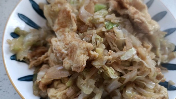圆白菜炒鸡蛋