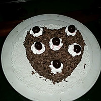 黑森林爱心蛋糕（6寸）的做法图解30