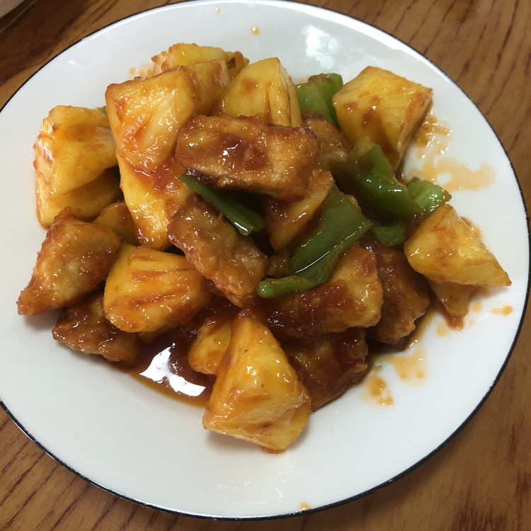 菠萝咕老肉的做法