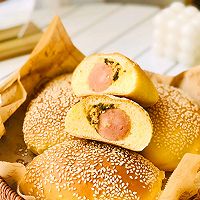 芝麻肉松肠仔包的做法图解6